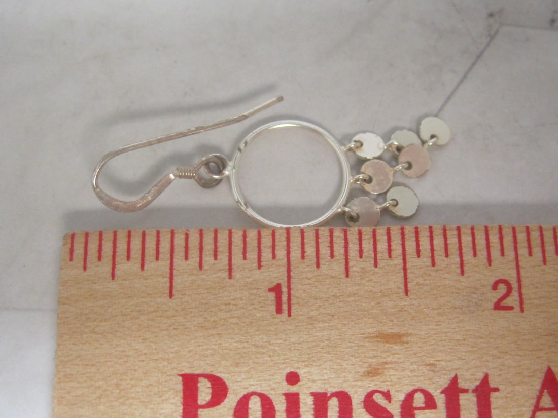 Lot of 3 Pairs of Sterling Silver Earrings - 4