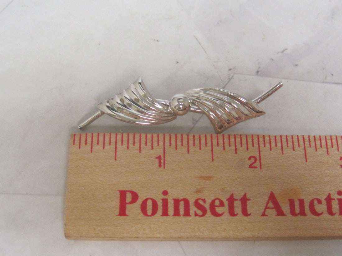 Vintage Sterling Silver Brooch - 4