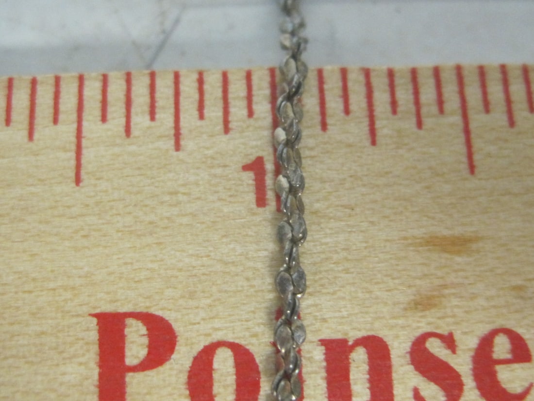 24" Sterling Silver Rope Chain with Puffed Heart Pendant - 4