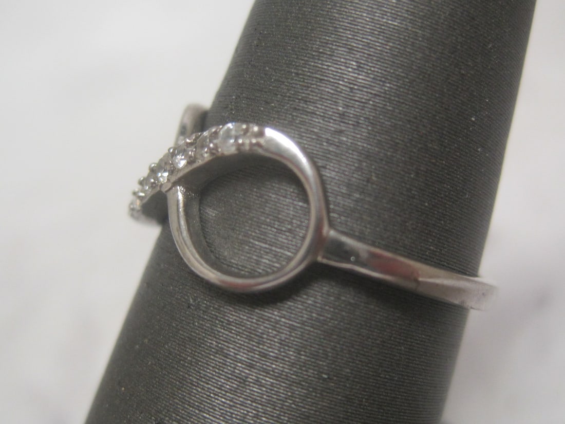 Sterling Silver CZ Infinity Promise Ring - 2