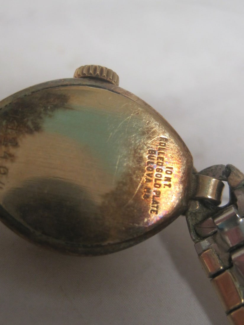 Vintage Ladies Bulova 10k Rolled Gold Plate Watch - 5