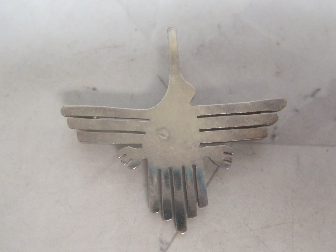 Sterling Silver Peruvian Bird Brooch/Pendant: Weighs 4.4 grams