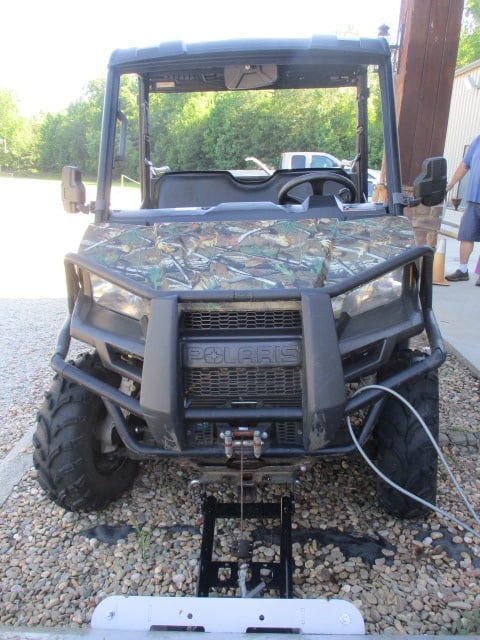 2015 Polaris Ranger 570 MidCamo Side by Side with KFi Snow Plow Blade - 2