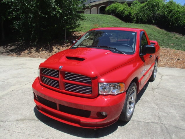 1 of 3,057 13k-Mile 2004 Dodge Ram SRT-10 / Viper V10 6-Speed Manual Regular Cab Flame Red Truck - 2