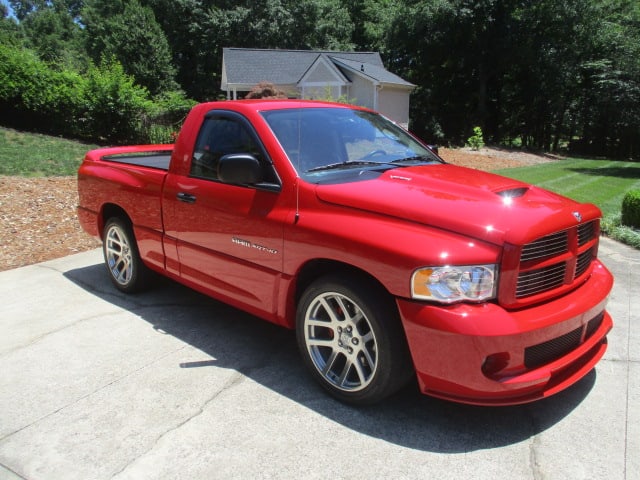1 of 3,057 13k-Mile 2004 Dodge Ram SRT-10 / Viper V10 6-Speed Manual Regular Cab Flame Red Truck - 3