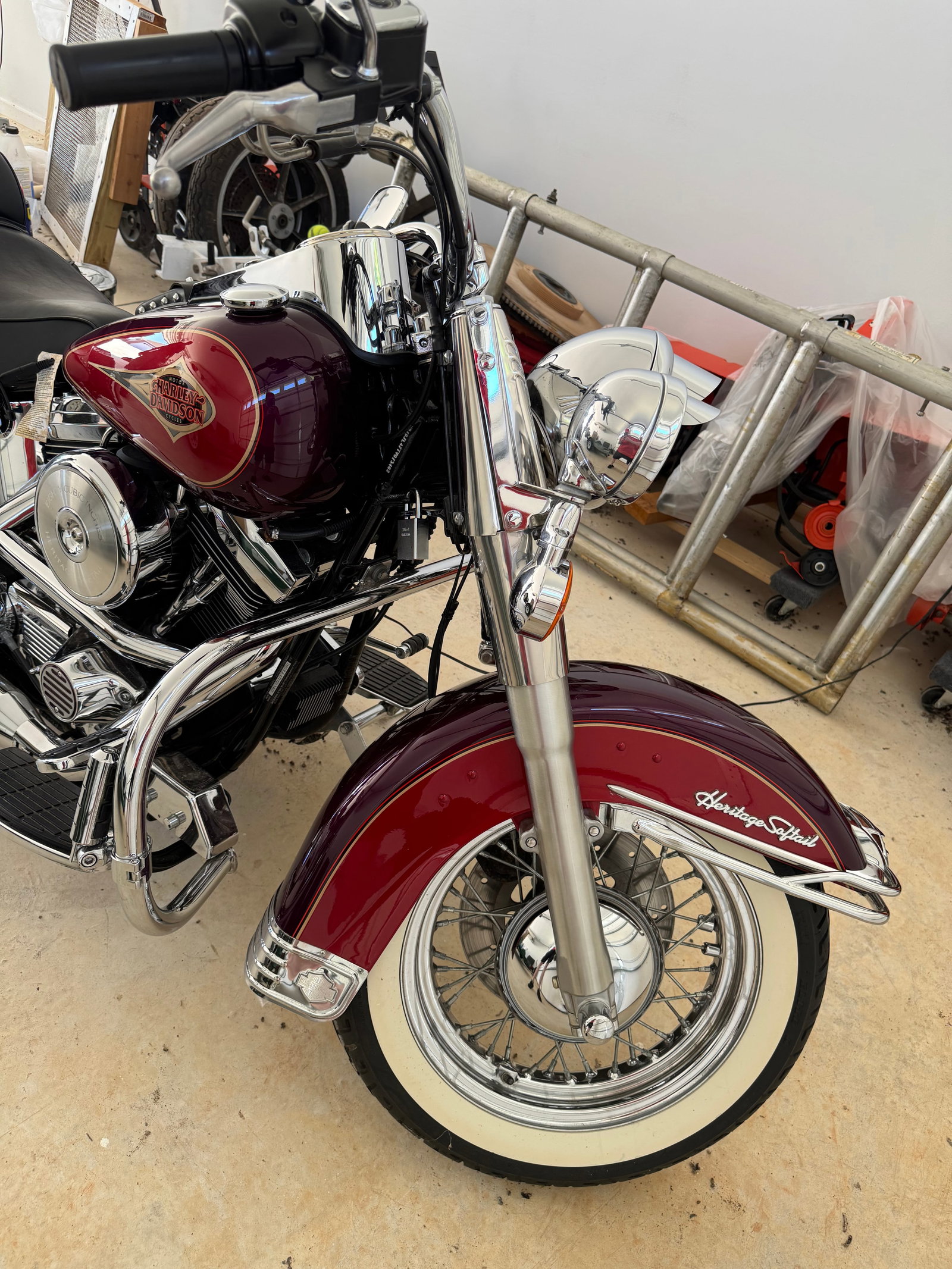 1996 Harley-Davidson Heritage Softail Classic FLSTC Motorcycle – 18K Miles - 7