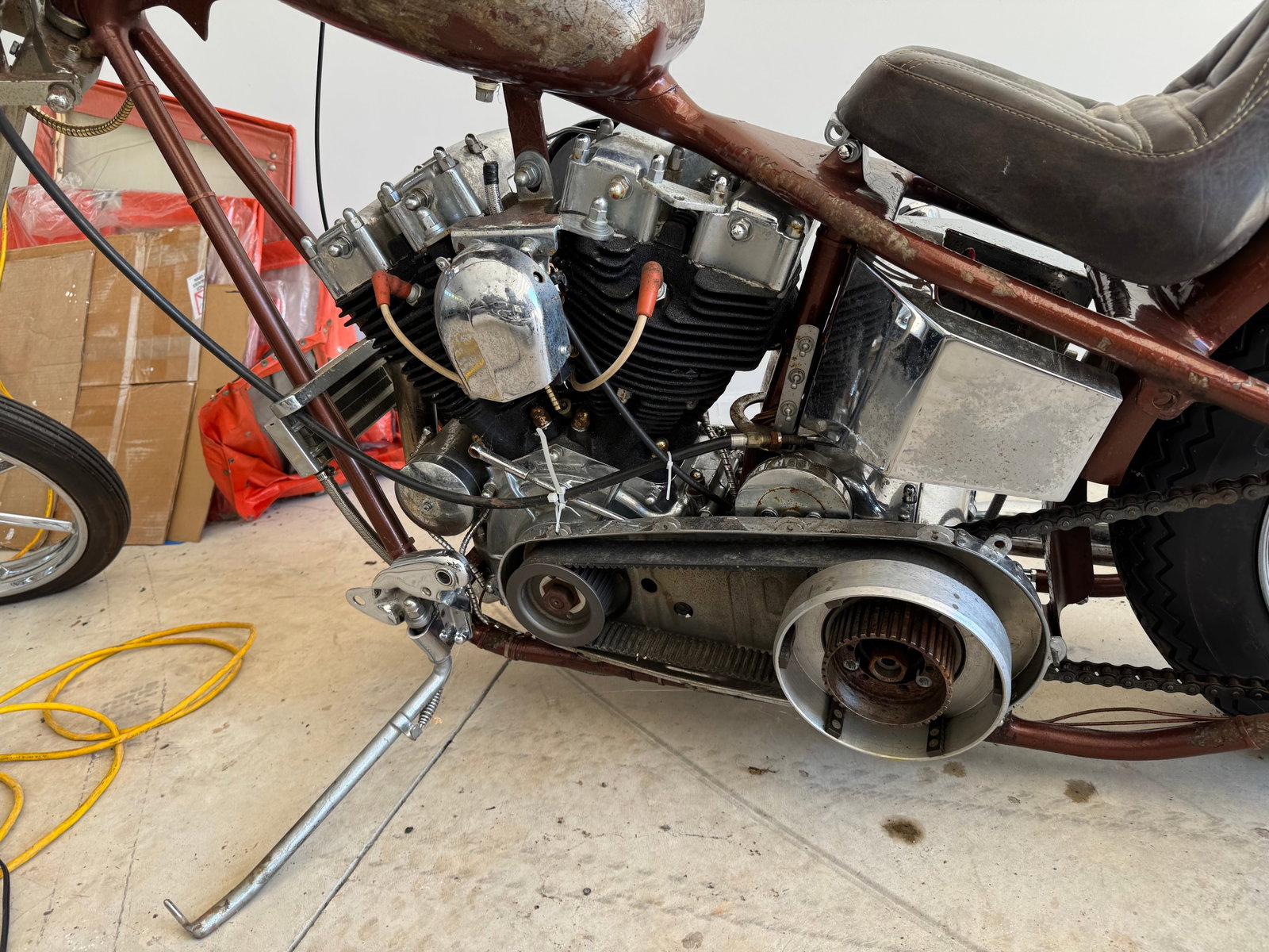 1954 Harley-Davidson Panhead/Shovelhead Chopper Project – Stroker Motor & Parts! - 4