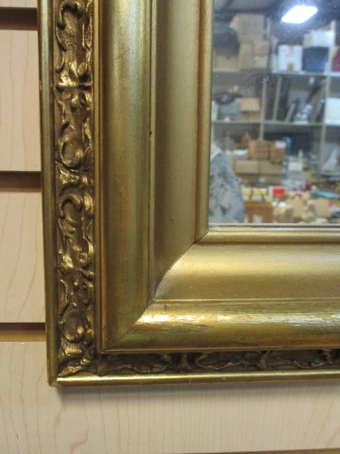 Large Gilded Gold Frame Wall Mirror - 2