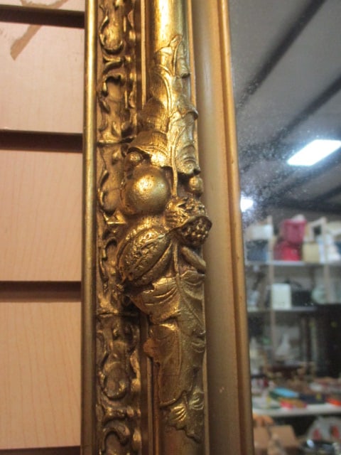 Large Gilded Gold Frame Wall Mirror - 3