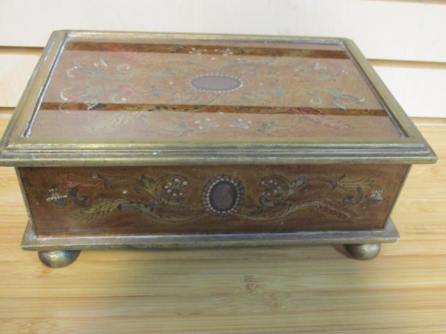 Market Bazarre Decorative Glazed Storage Box: 12" x 8" x 5 1/4"
