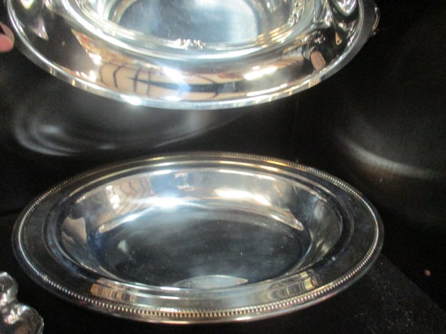 3 Vintage Silverplated Casserole Servers with Lids - 3