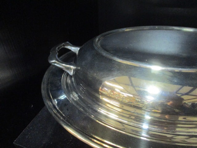 3 Vintage Silverplated Casserole Servers with Lids - 9