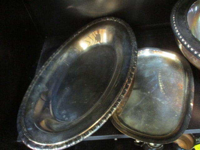 Lot of Vintage Silverplated Bowls, Trays, Compote, etc. - 8