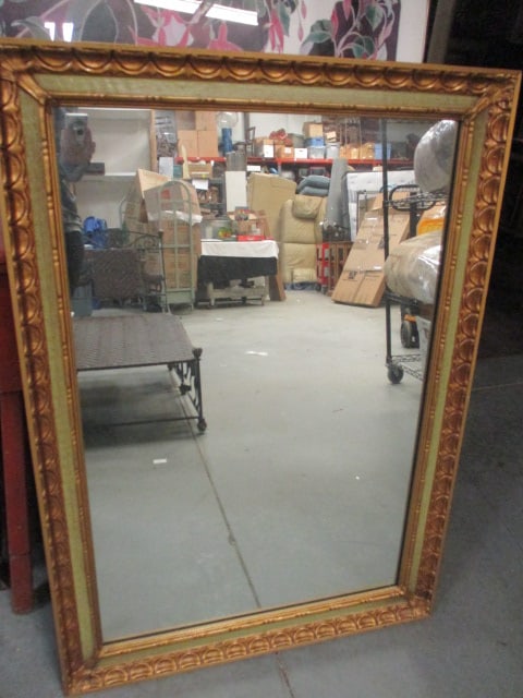 Retro J.A. Olson Company Wood Framed Wall Mirror (1 of 3)