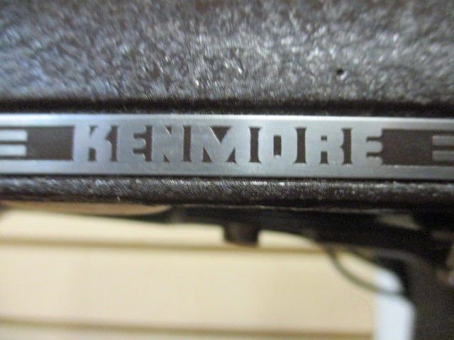 Vintage Kenmore E-6354 Sewing Machine in Flip-Top Wood Cabinet - 5