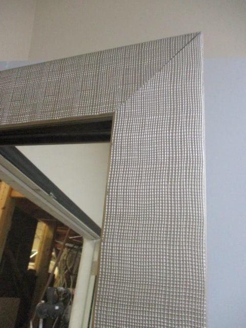 Large Textured Wood Frame Full-Length Wall Mirror - 2