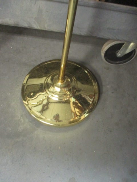 2 Brass Pharmacy Style Floor Lamps - 2