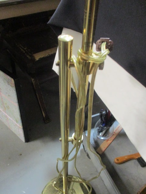 2 Brass Pharmacy Style Floor Lamps - 3