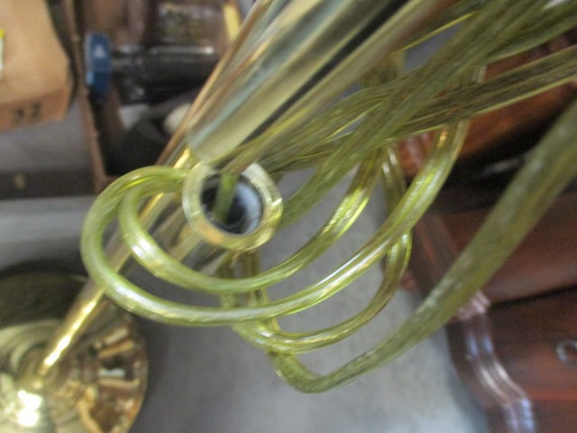 2 Brass Pharmacy Style Floor Lamps - 6