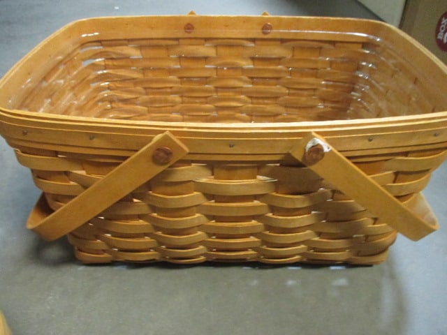 2 Longaberger 2-Handle Baskets - Signed and Dated - 4