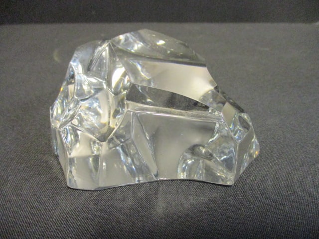 Vintage Val St. Lambert (Belgium) Crystal Rock Paperweight (1 of 4)
