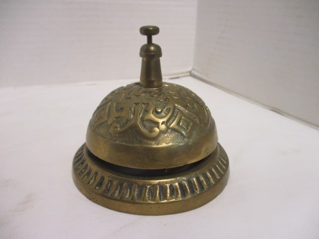 Vintage Brass Teacher's School Desk Bell (1 of 3)