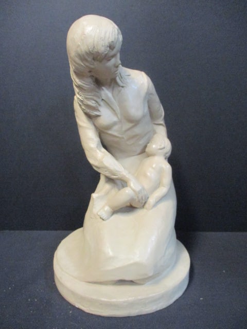 Vintage Austin Productions "Mother and Child" by David Fisher Durastone Sculpture (1 of 5)