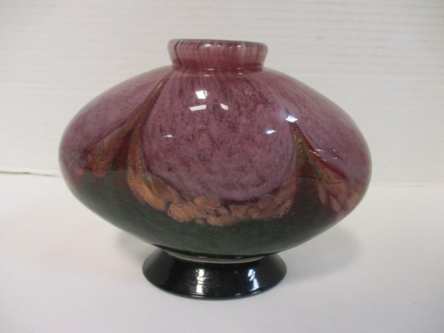 Dale Tiffany Handblown Glazed Glass Vase (1 of 3)