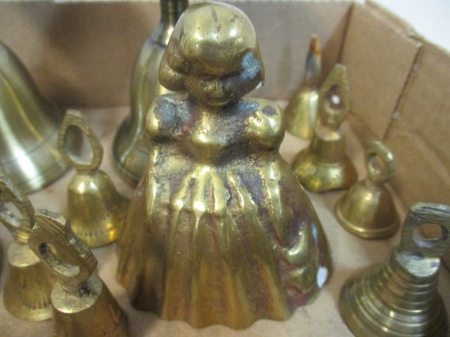 Grouping of Vintage Brass Bells - All Sizes - 5