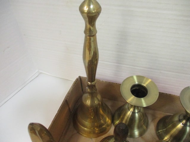 Grouping of Vintage Brass Bells - All Sizes - 8