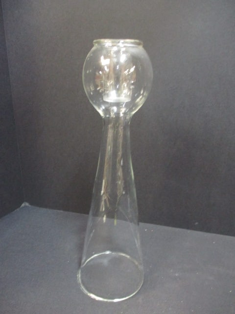 2 Blown Glass Candle Holders - 2