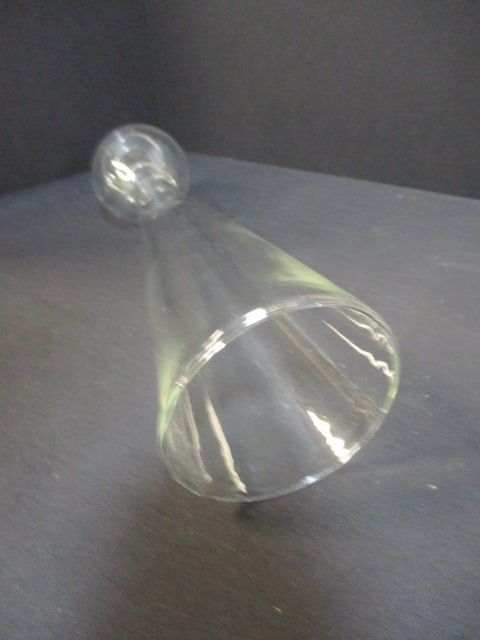 2 Blown Glass Candle Holders - 4