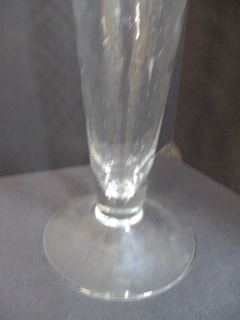 2 Blown Glass Candle Holders - 6