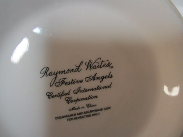3 Raymond Waites "Festive Angels" Serving Dishes - 7