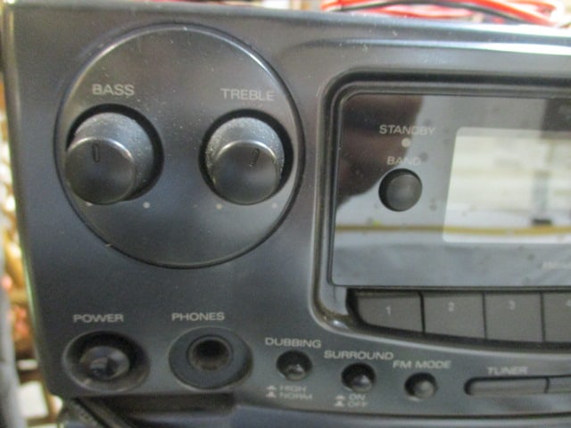 Zenith AM/FM Radio, Dual Cassette Deck, and 21 CD Changer/Player Stereo Tower - 2