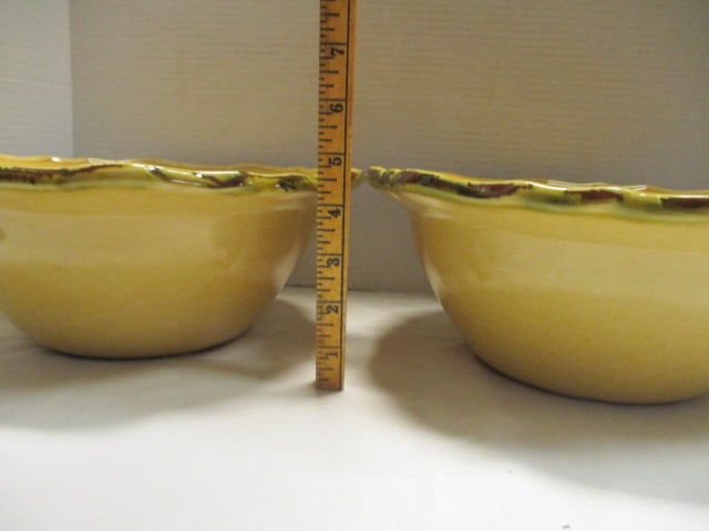 2 Casa Del Sol (Portugal) Stoneware Pottery Serving Bowls - 5