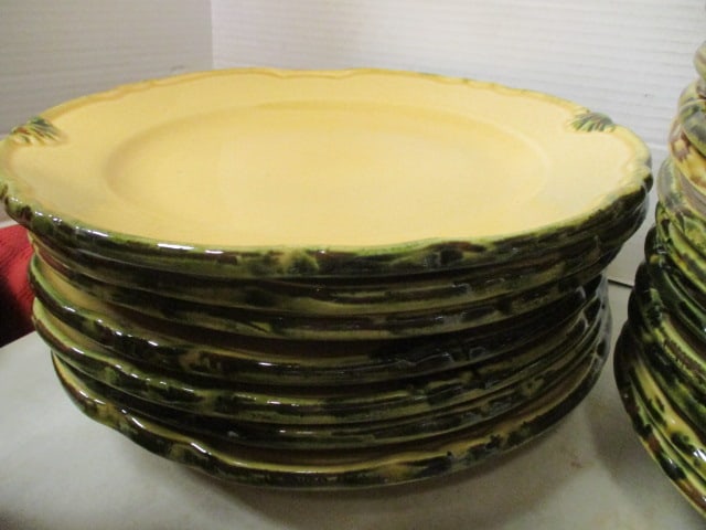 39 Pieces of Casa Del Sol (Portugal) Stoneware Pottery Dishes - 11
