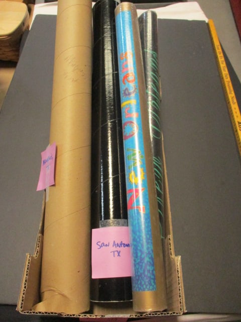 Lot of 4 U.S. Cities Unframed Poster Art - Memphis, San Antonio, and New Orleans (1 of 9)