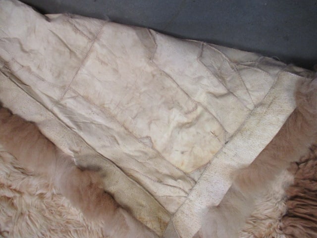 Vintage Long-Haired Animal Hide Rug - 3