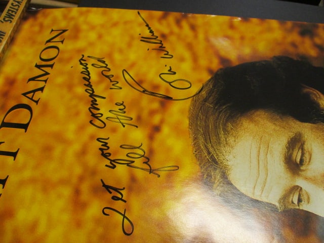 Unframed "Good Will Hunter" Movie Poster Signed by Robin Williams - 2