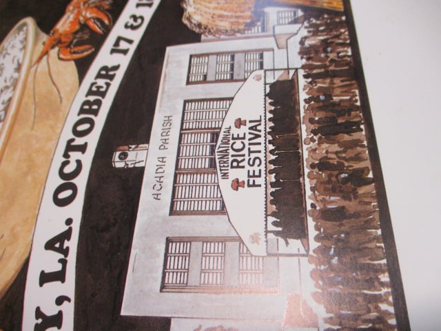 Signed and Numbered Unframed Rice Festival 50th Anniversary Poster Art - 2