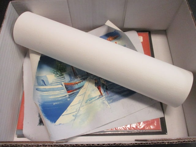 Grouping of Original and Printed Unframed Artwork: see pictures and preview for selection and condition
