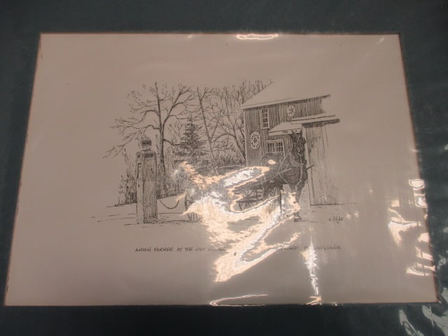 Grouping of Original and Printed Unframed Artwork - 5