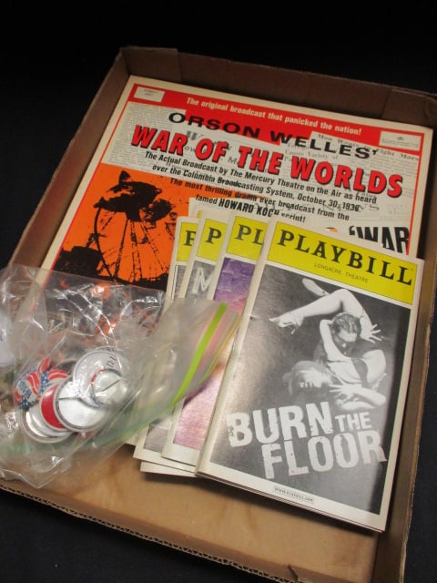 Vintage "War of the Worlds" and Other Historical Vinyl LPs, Broadway Playbills, (1 of 10)