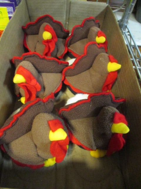 6 Plush Turkey Wearable Drink Coasters (1 of 3)