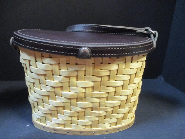 Longaberger "Collectors Club" Binocular Basket in Original Box - Signed and: Numbered, 10 1/4" x 7 1/2"