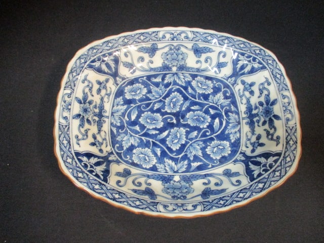 Vintage Japanese Blue and White Porcelain Bowl - 2