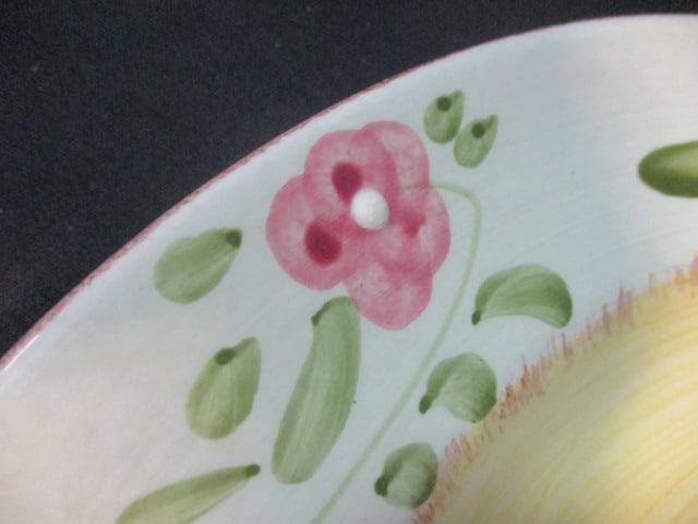 2 Home by Bizzarri (Italy) Handpainted Stoneware Pottery Serving Platters - 3