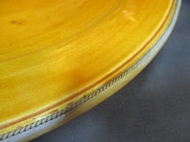 Pier 1 Stoneware Pottery Glazed Centerpiece Bowl - 3