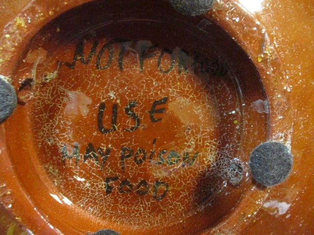 Pier 1 Stoneware Pottery Glazed Centerpiece Bowl - 5